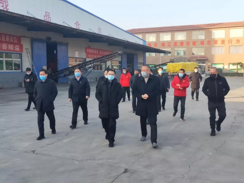 縣長申琳調研旭瑞集團疫情防控、復工復產情況！